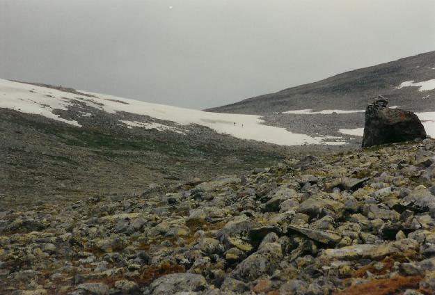 Op mod skaret mellem vestre og austre Hestlgerhi, 1.685 moh.