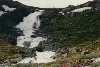 Vue tilbage mod Hellerfossen verst i Stordalen.